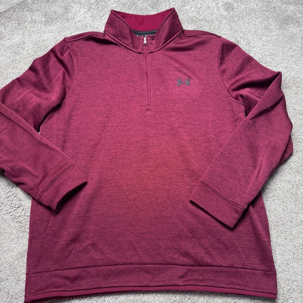Under Armour Golf Men's XL Quater Zip Pullover Loose Cold Gear